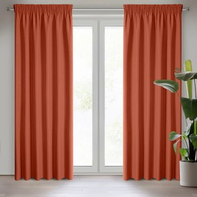 ZÁVES NA PÁSKE RITA 140X270 CM TEHLOVÁ