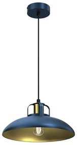 Luster na lanku FELIX 1xE27/60W/230V modrá