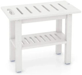 Sprchová lavica Kúpeľňa Kúpeľňová stolička Sprchová stolička s nosnosťou do 150 kg Biela