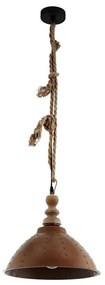Eglo 33026 - Luster na lanku RIDDLECOMBE 1xE27/60W/230V hnedá patina