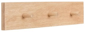 Nástenný vešiak z dubového dreva v prírodnej farbe Folk – Hübsch