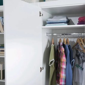 Šatníková skriňa Mega 141, biela