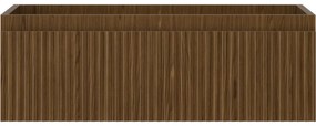 Mexen Rivel, kúpeľňová skrinka 70 cm, 1 zásuvka, drážkovaná, orech, 91A20-07023-1-BF86
