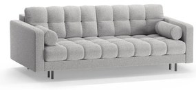 Svetlosivá rozkladacia/s úložným priestorom pohovka z textílie buklé 222 cm Bali – Cosmopolitan Design