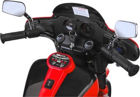 JOKOMISIADA Veľký akumulátorový motorkový chopper pre deti PA0254 červený