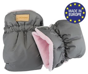 Bomimi FLAF PREMIUM rukavice na kočík, grey-pink