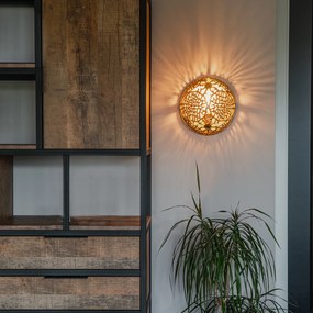 Art Deco nástenná lampa zlatá - Maro