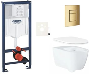 Závesný wc set do ľahkých stien / predstenová montáž GROHE Essence SIKOGRSESSCGL0, 1 ks