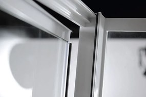 Aqualine Aqualine, AMICO sprchové dvere výklopné 1040-1220x1850mm, číre sklo, G100