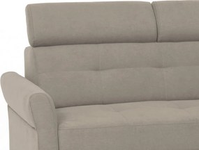 Rohová sedacia súprava Harris, hnedo-béžová taupe látka, pravý roh