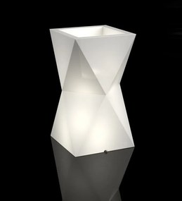 MONUMO Dizajnový kvetináč MONUMO VALENCIA - s osvetlením biely