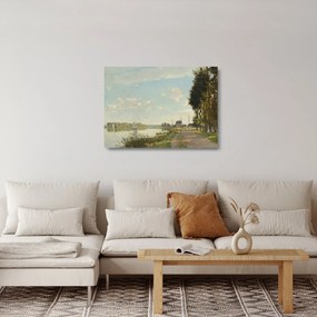 Sklenený obraz - Claude Monet, Argenteuil, reprodukcia (70x50 cm)