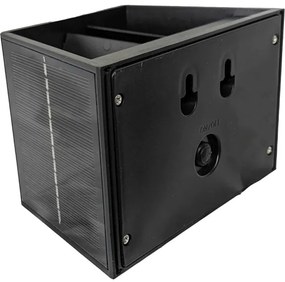 LED Solárne nástenné svietidlo CUBUS 2xLED/1,5W/3,7V 1500 mAh IP54