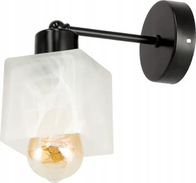 BERGE LED nástenné svietidlo - 1xE27 KOCKA BIELA