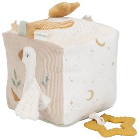 Kocka textilná s aktivitami Newborn Naturals