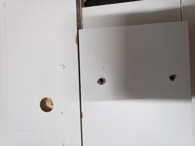 AKCIA Čierny jedálenský stôl s bielymi nohami MADO 120x80 II. akosť