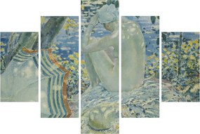 Obraz - Frederick Carl Frieseke, On the Bank, reprodukcia (150x105 cm)