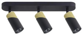 Milagro Bodové svietidlo NEO 3xGU10/8W/230V čierna/zlatá ML0282
