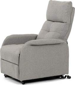 Autronic BONTEC Polohovacie kreslo, elektrické káblové ovládanie, krémová, látka, TV-5482 CRM2 Farba: Šedá