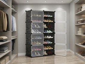 Modulárny botník SHOZIX 23x33 cm, sivý