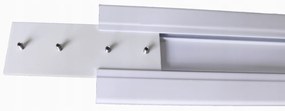 Dekorstudio Stropná hliníková dvojitá koľajnica Small PLUS Dĺžka: 520cm, Typ príslušenstva: Bežce so štipcami