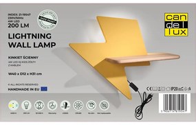 Žlté detské svietidlo Lightning - Candellux Lighting