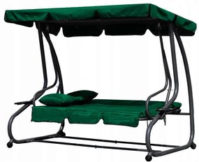 Záhradná skladacia hojdačka MODERN 2v1 zelená