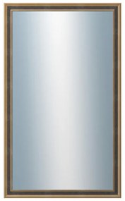 DANTIK - Zrkadlo v rámu, rozmer s rámom 60x100 cm z lišty TOOTH malá zlatá (3163)