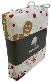 Bavlnené obliečky GINGER JOY biele Rozmer obliečky: 70 x 90 cm | 140 x 200 cm