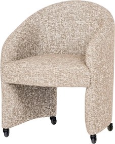 Béžová čalúnená kancelárska stolička Cordo – WOOOD