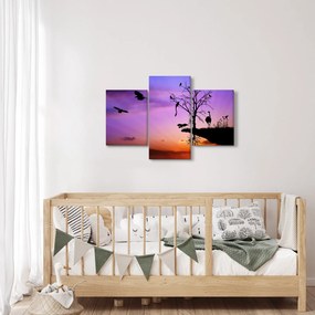 Obraz - Siluety zvierat (90x60 cm)