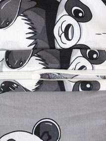 Bavlnené obliečky Renforcé do postieľky - Panda
