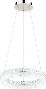 Globo 67387-24 - LED stmievateľný luster na lanku LAUREL LED/24W/230V číre + diaľkové ovládanie