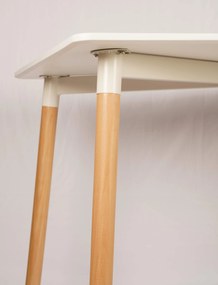 AKCIA Biely jedálenský stôl BERGEN 140x80 cm III. akosť