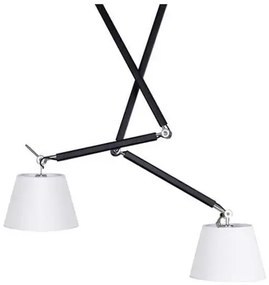 Industriálny luster Zyta 2S čierne/strieborná