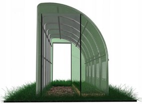 Záhradný fóliovník s rozmermi 6 x 1,5 x 2 m - polovičný