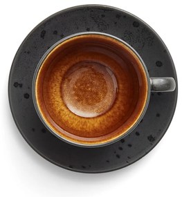 Čierne šálky z kameniny v súprave 4 ks 240 ml Black/Mix – Bitz