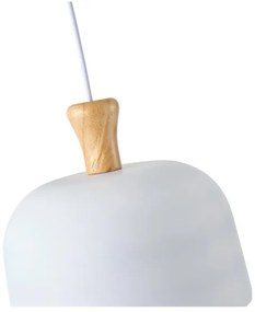 Luster na lanku 1xE27/15W/230V biela pr. 27 cm