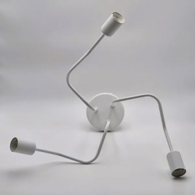 Prisadený luster MATYLDA 3xE27/60W/230V biela