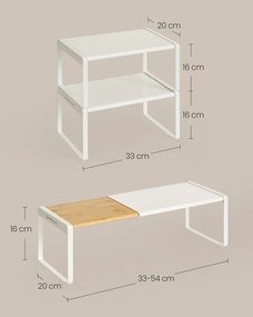 Set 2 výsuvných kuchynských políc KCS051N01