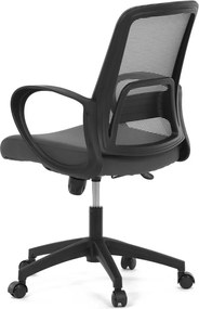 Kancelárska otočná stolička NERO — látka, sivá