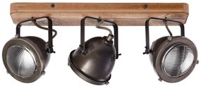 Brilliant - Bodové svietidlo CARMEN WOOD 3xGU10/5W/230V hnedá