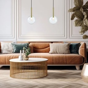 Luster na lanku NIKO 1xG9/9W/230V pr. 20 cm zlatá