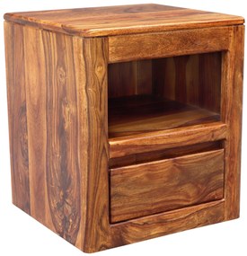 furniture-nabytek.cz - Nočný stolík masív z dreva palisander 45x50x40