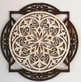 SENTOP | Drevený dekoratívny obraz s elegantným vzorom - mandala I SENTOP PR0304