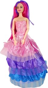 LEAN Toys Bábika princezná s bielym koníkom – figúrky a doplnky