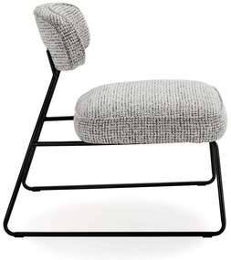 Čierno-biele kreslo Elon – Marckeric