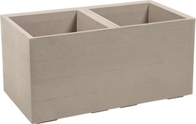 Kvetinový záhon KARO 800 × 400 mm, doska v odtieni Coffee Latte*58927