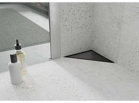 Mexen Flat, rohový sprchový žľab 20 x 20 cm, čierna, 1710320