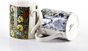 Porcelánový hrnček Colorato Floral 400 ml sada 2ks